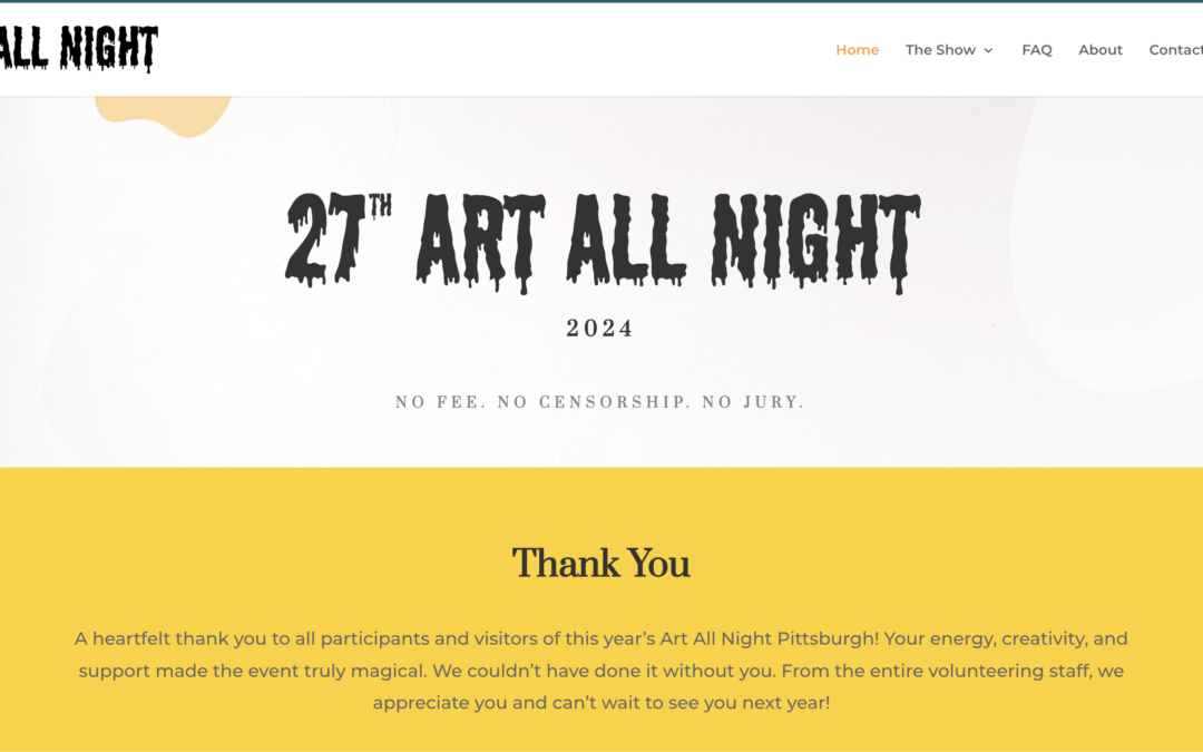 Art All Night Website