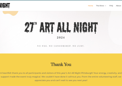 Art All Night Website